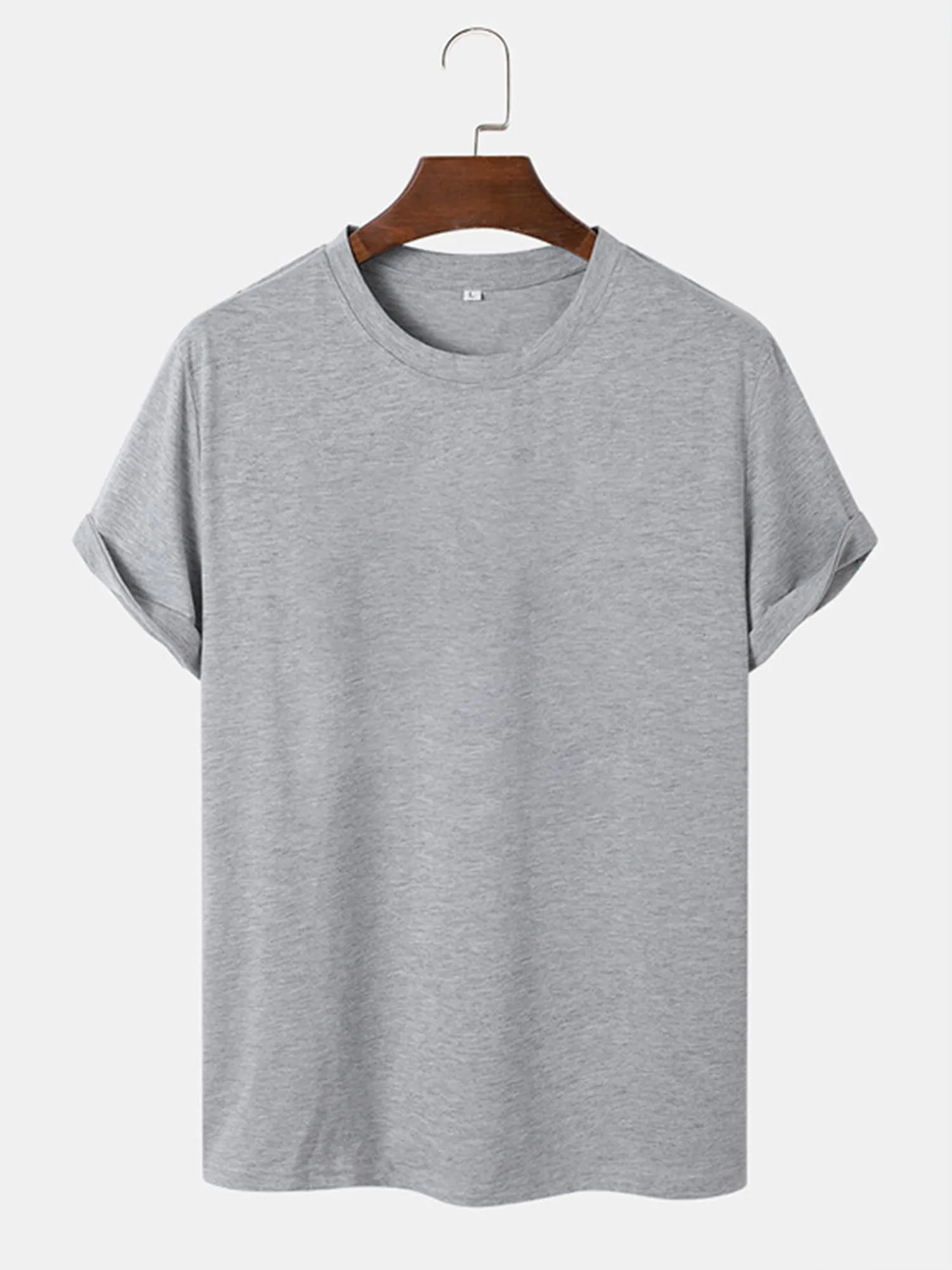Grey - Plain T-Shirt