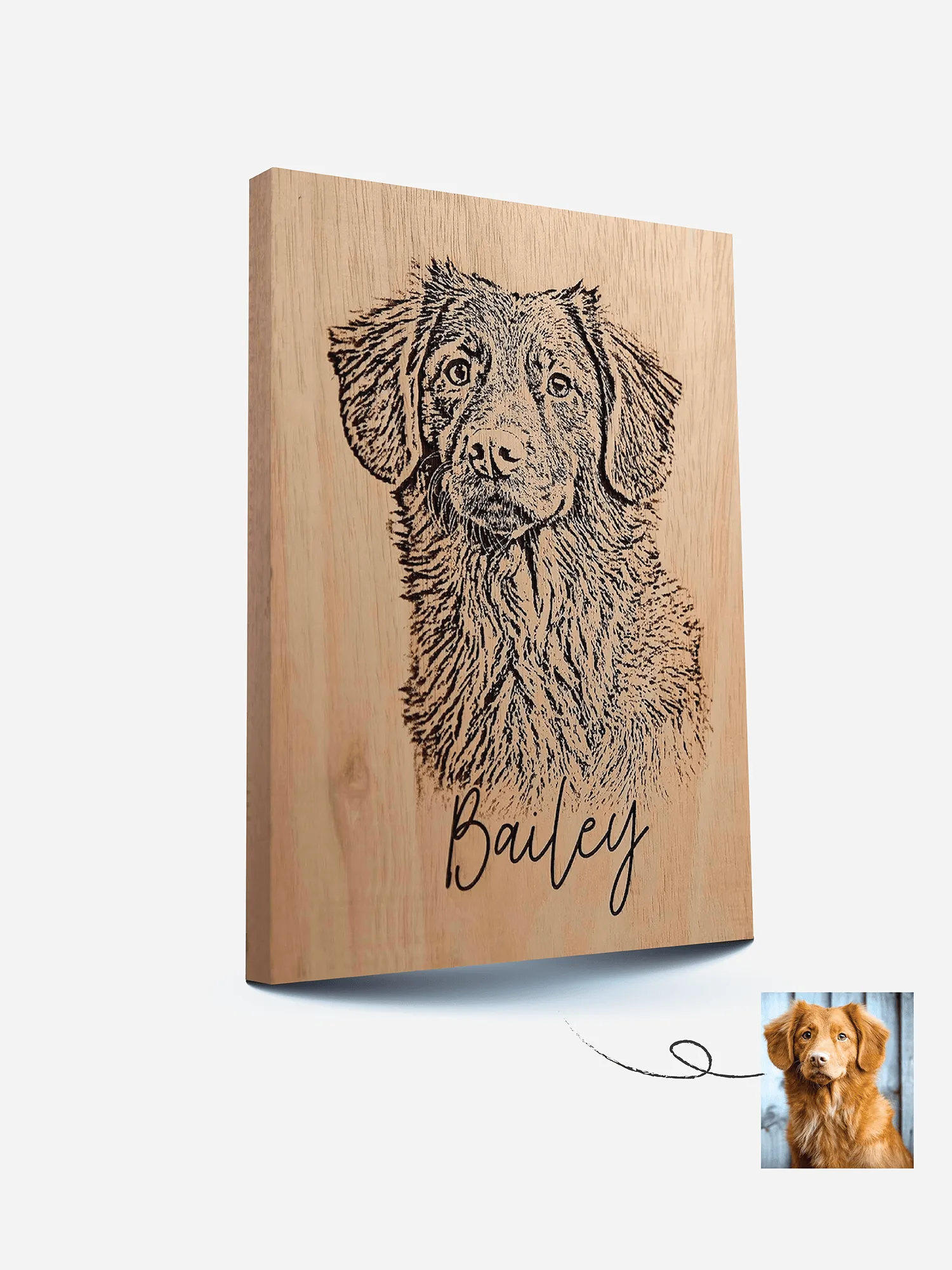 Wood Photo Engraving - 4x6in